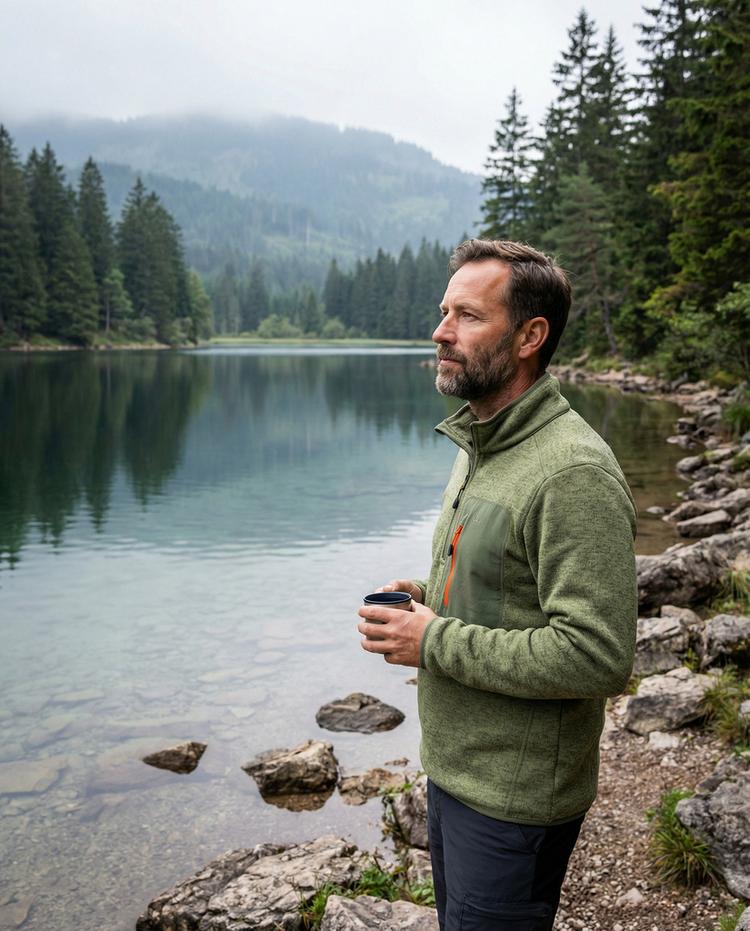 Jeff Green Jeff Green Fleecejacke Herren - Dusky Green - 2 | SportScheck