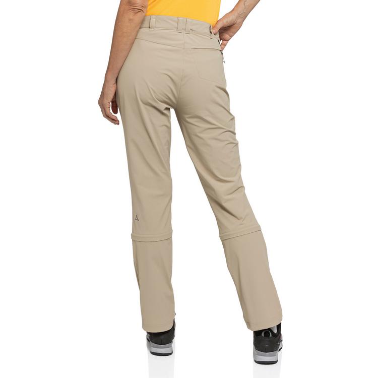 Sch&ouml;ffel Sch&ouml;ffel Pants Engadin1 Zip Off Wanderhose Damen - 4705 - beige - 1 | SportScheck