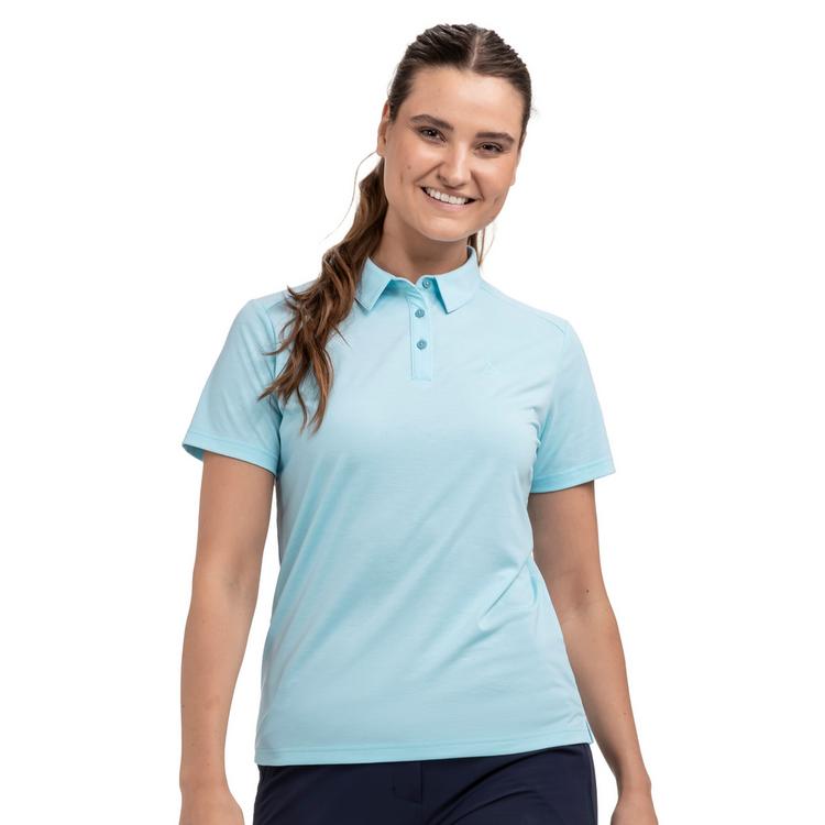 Sch&ouml;ffel Sch&ouml;ffel Polo Shirt Ramseck L Poloshirt Damen - 8015 - blau - 0 | SportScheck
