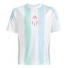 adidas Messi Kids Trainingstrikot Trikot Kinder - White / Semi Flash Aqua