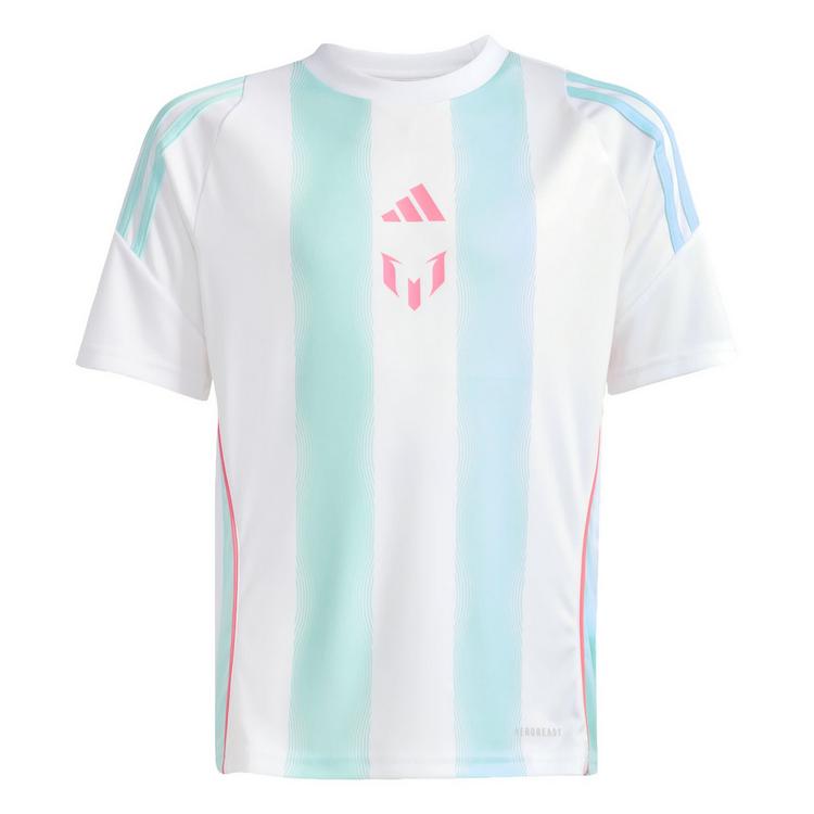 adidas adidas Messi Kids Trainingstrikot Trikot Kinder - White / Semi Flash Aqua - 0 | SportScheck