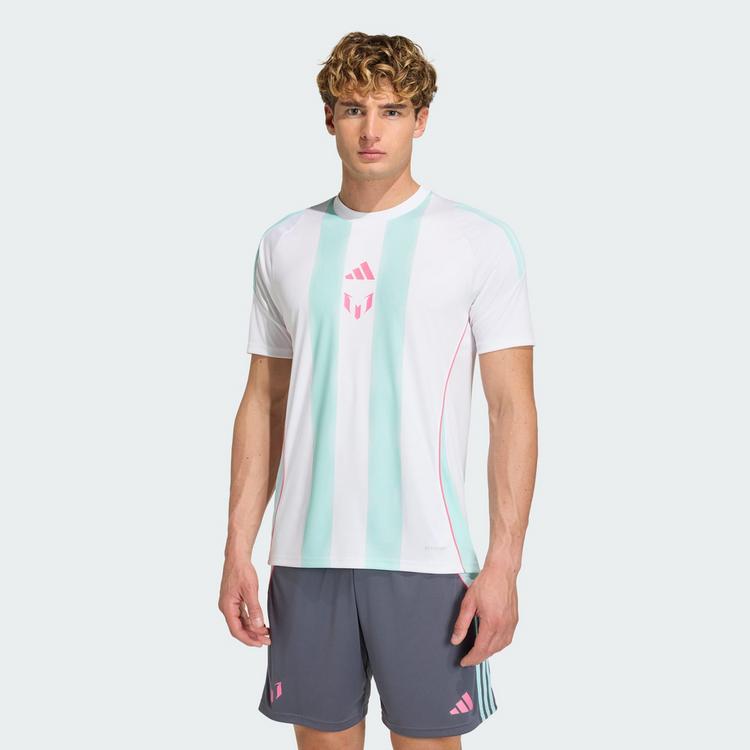 adidas adidas Messi Trainingstrikot Trikot Herren - White / Semi Flash Aqua - 0 | SportScheck