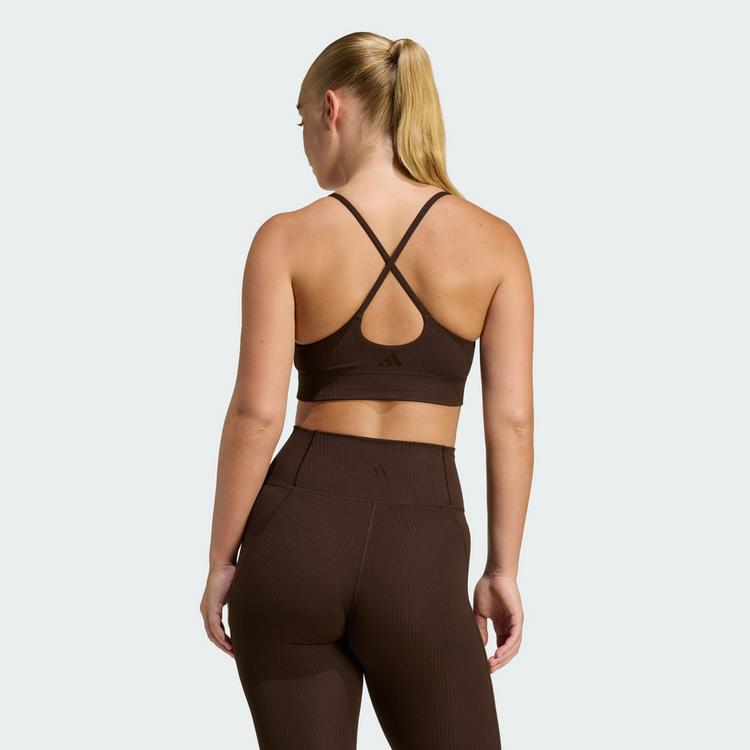adidas adidas adidas All Me Light Support Rib Bra BH Damen - Aurora Coffee - 1 | SportScheck