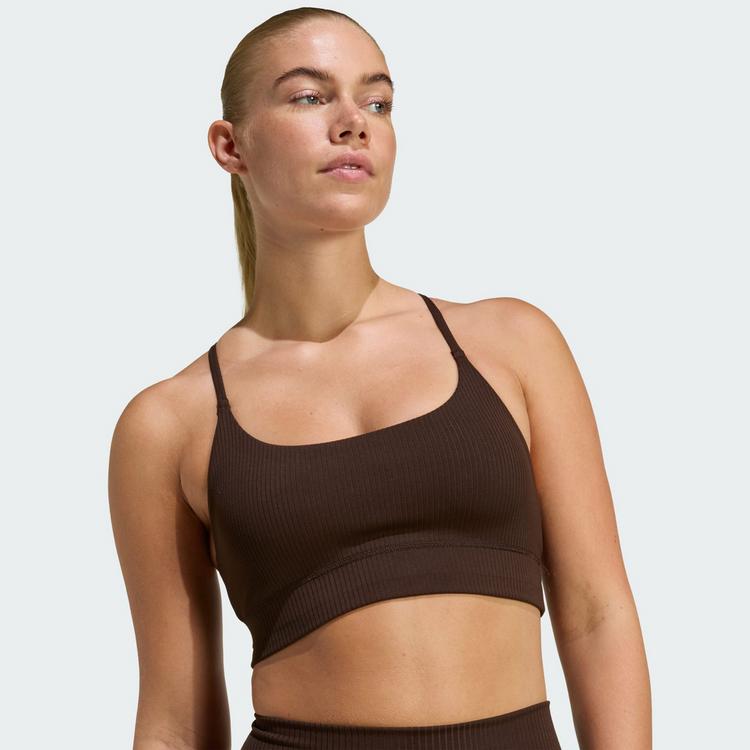 adidas adidas adidas All Me Light Support Rib Bra BH Damen - Aurora Coffee - 1 | SportScheck