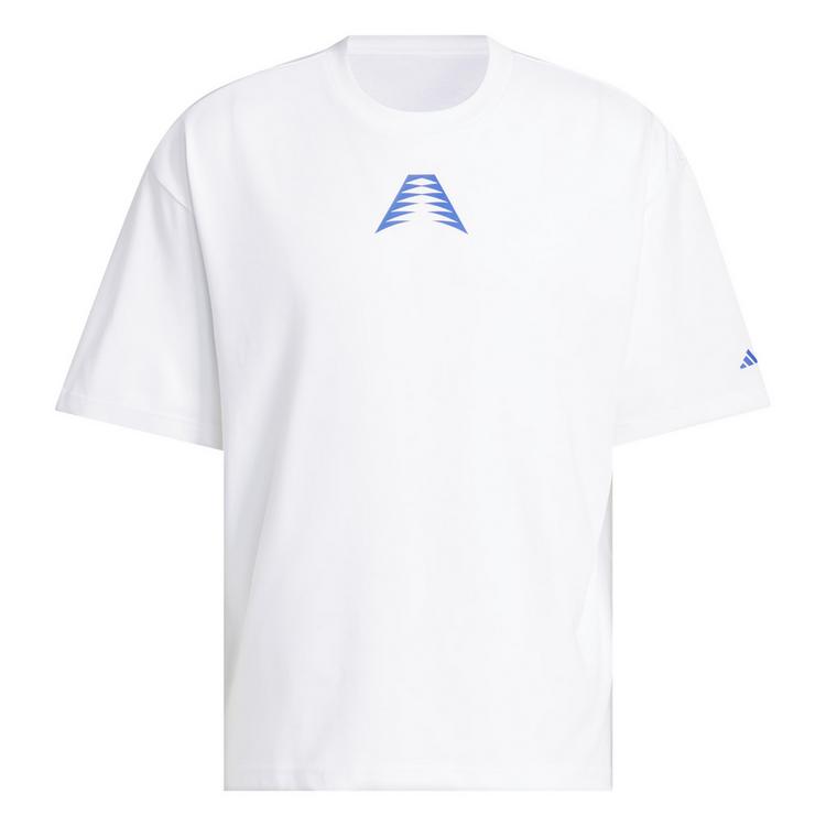adidas adidas ANTHONY EDWARDS BELIEVE THAT T-SHIRT Basketball Shirt Herren - White / Lucid Blue - 0 | SportScheck
