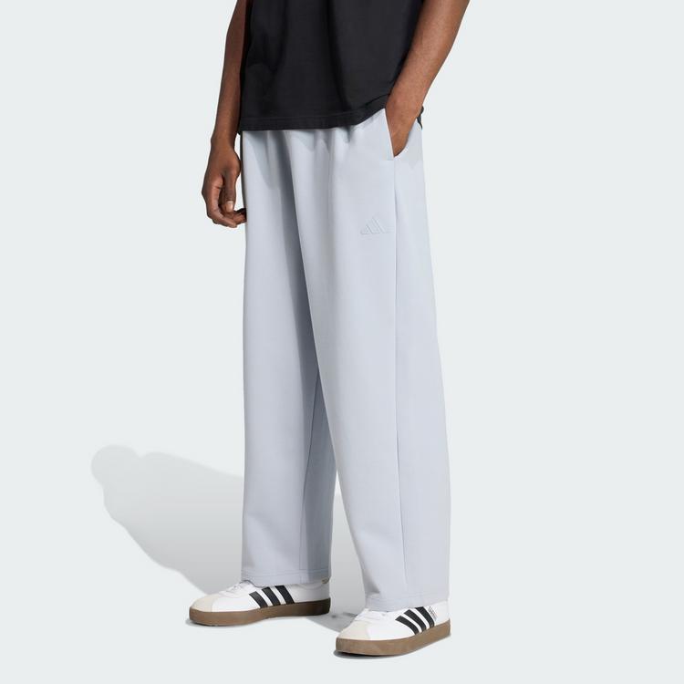 adidas adidas Soft Lux Hose, Gerade L&auml;nge Trainingshose Herren - Halo Silver - 0 | SportScheck