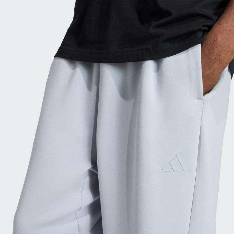 adidas adidas Soft Lux Hose, Gerade L&auml;nge Trainingshose Herren - Halo Silver - 0 | SportScheck