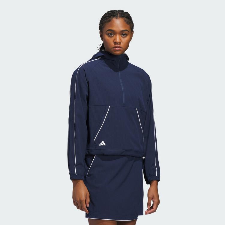 adidas adidas ULTIMATE365 SEERSUCKER QUARTER-ZIP JACKE Trainingsjacke Damen - Collegiate Navy - 0 | SportScheck