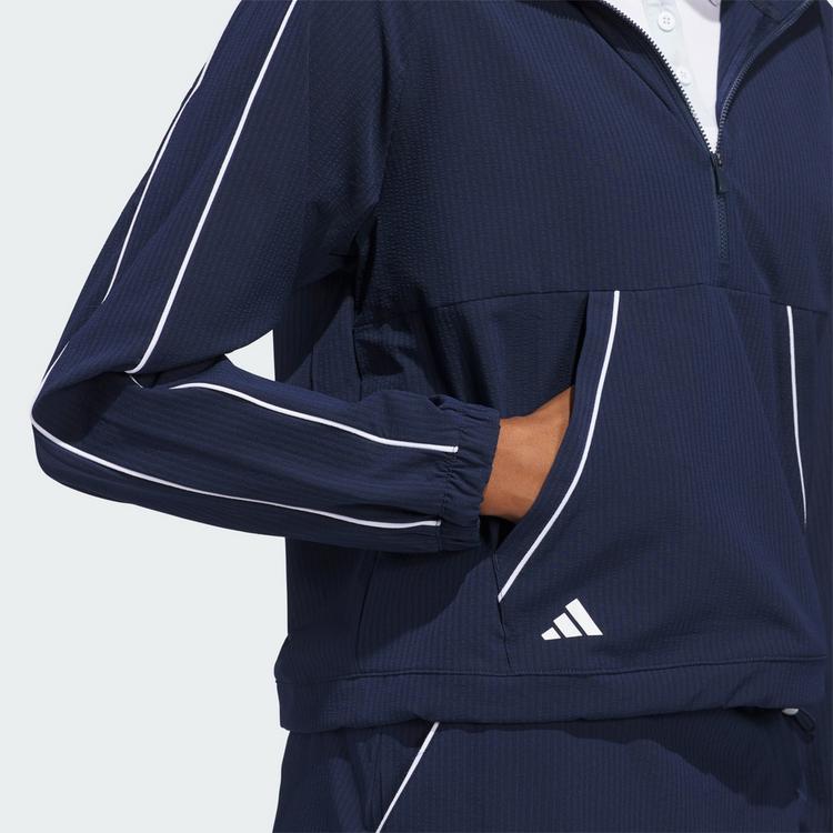 adidas adidas ULTIMATE365 SEERSUCKER QUARTER-ZIP JACKE Trainingsjacke Damen - Collegiate Navy - 0 | SportScheck