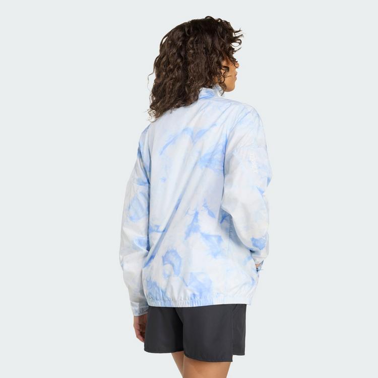 adidas adidas Terrex Multi Spray Dye CLIMA365 Laufjacke Damen - White / Glow Blue - 1 | SportScheck