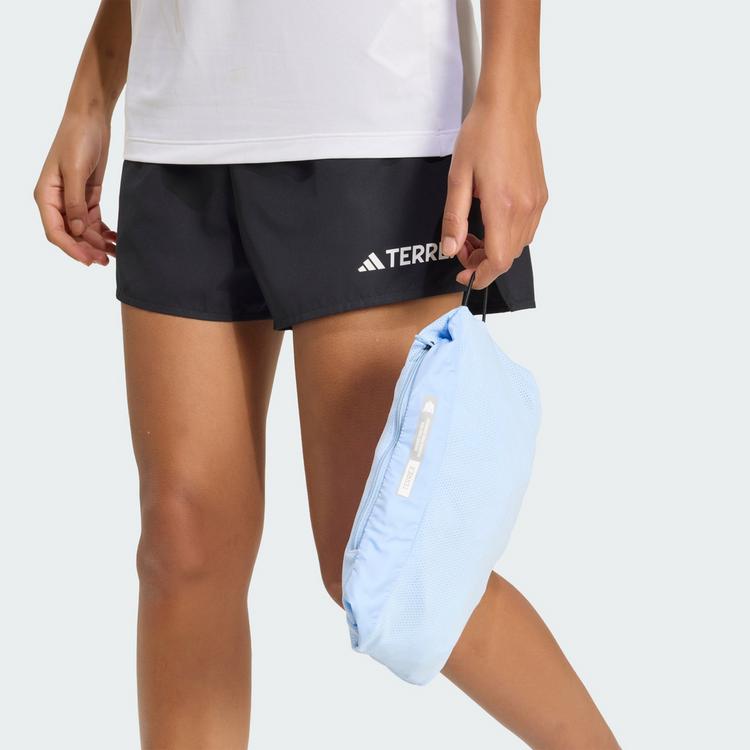 adidas adidas Terrex Multi Spray Dye CLIMA365 Laufjacke Damen - White / Glow Blue - 0 | SportScheck