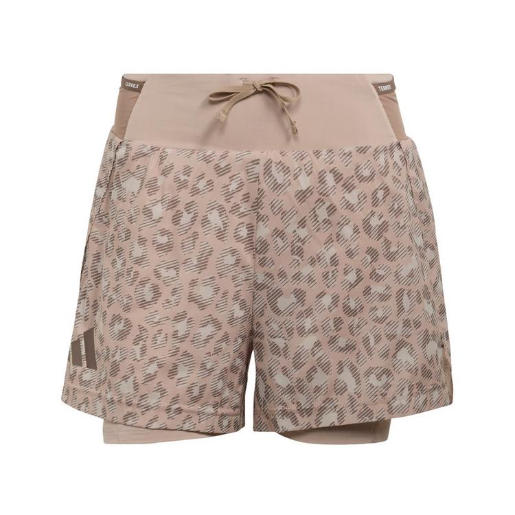 adidas adidas Terrex Xploric 2in1 Shorts Printed Funktionsshorts Damen - Beige / Wonder Taupe / Trace Brown - 0 | SportScheck