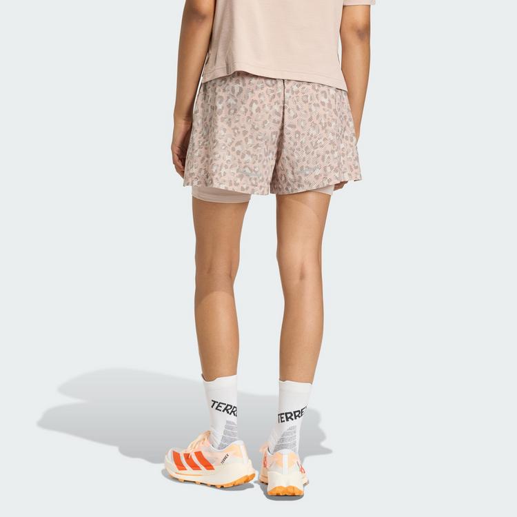 adidas adidas Terrex Xploric 2in1 Shorts Printed Funktionsshorts Damen - Beige / Wonder Taupe / Trace Brown - 1 | SportScheck