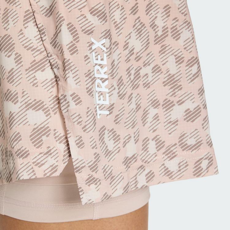 adidas adidas Terrex Xploric 2in1 Shorts Printed Funktionsshorts Damen - Beige / Wonder Taupe / Trace Brown - 0 | SportScheck