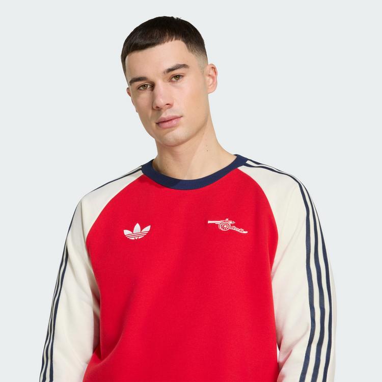 adidas adidas Arsenal FC OG Crew Sweatshirt Sweatshirt Herren - Better Scarlet / Off White - 0 | SportScheck