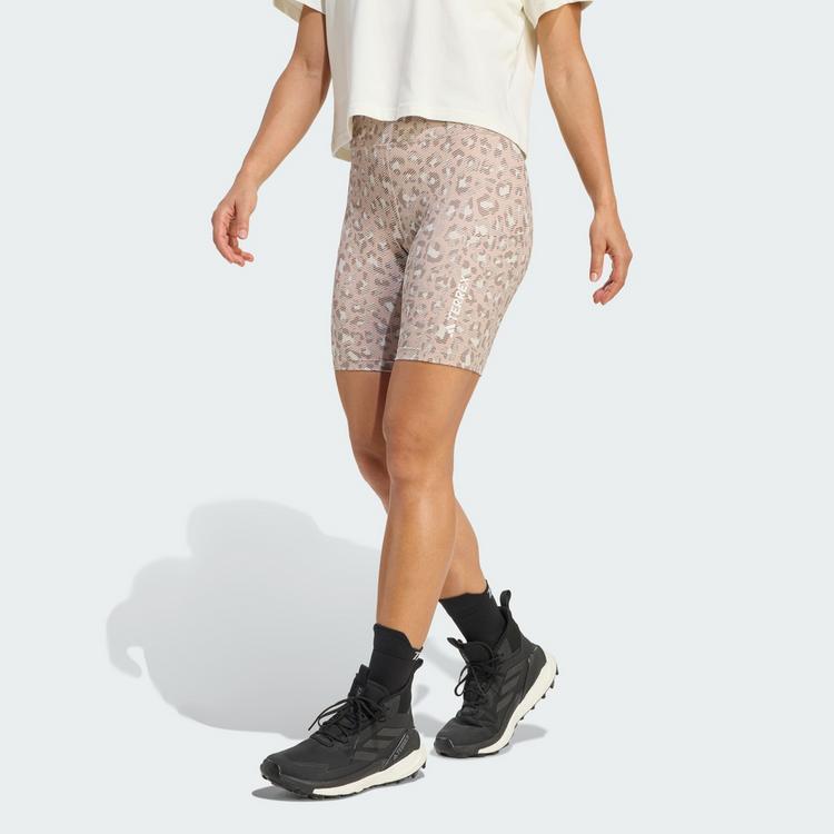 adidas adidas Terrex Multi 8inch Printed Shorts Funktionsshorts Damen - Beige / Wonder Taupe / Trace Brown - 0 | SportScheck