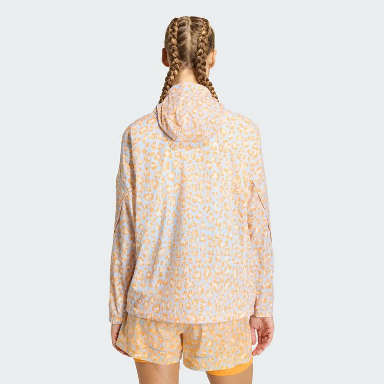 adidas adidas Terrex Xploric CLIMA365 Printed Wind Funktionsjacke Damen - Off White / Glow Blue / Pure Tangerine - 1 | SportScheck