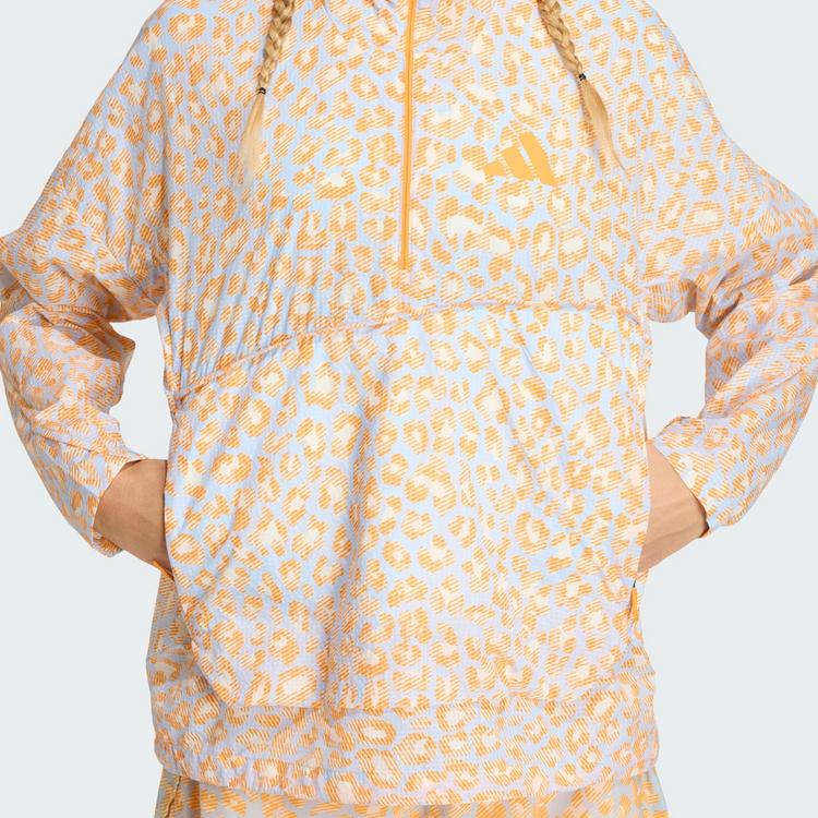 adidas adidas Terrex Xploric CLIMA365 Printed Wind Funktionsjacke Damen - Off White / Glow Blue / Pure Tangerine - 0 | SportScheck