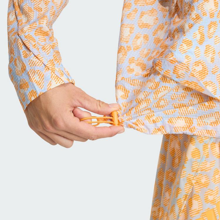 adidas adidas Terrex Xploric CLIMA365 Printed Wind Funktionsjacke Damen - Off White / Glow Blue / Pure Tangerine - 1 | SportScheck