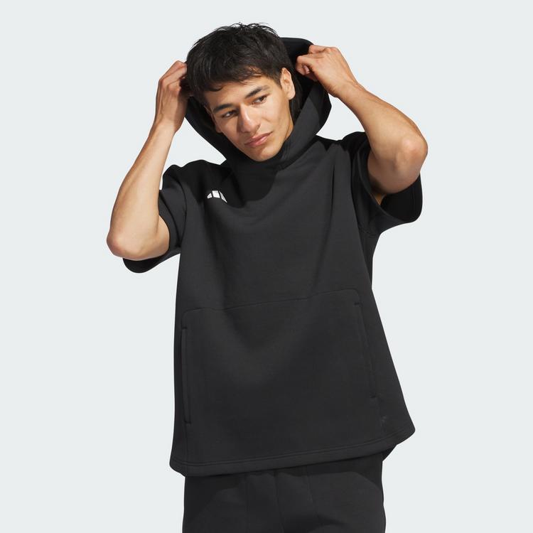 adidas adidas Dugout Short Sleeve Hoodie &ndash; Hoodie - Black - 1 | SportScheck