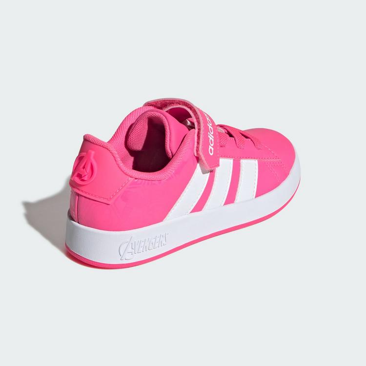 adidas adidas ADIDAS MARVEL AVENGERS GRAND COURT KIDS Sneaker Kinder - Lucid Pink / Cloud White / Clear Pink - 4 | SportScheck
