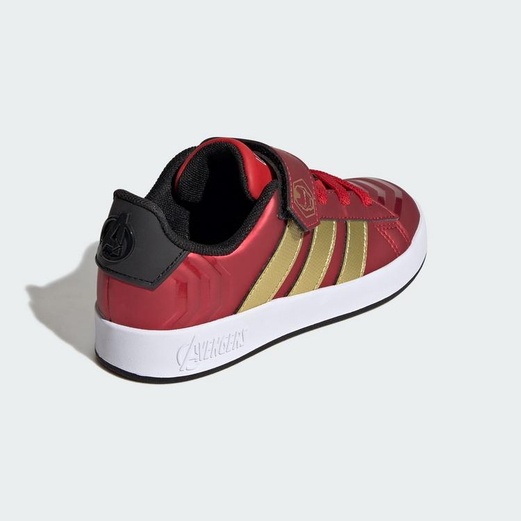 adidas adidas ADIDAS MARVEL AVENGERS GRAND COURT Sneaker Kinder - Better Scarlet / Matte Gold / Core Black - 4 | SportScheck