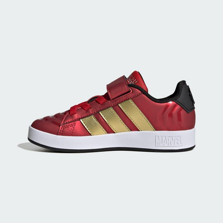 adidas adidas ADIDAS MARVEL AVENGERS GRAND COURT Sneaker Kinder - Better Scarlet / Matte Gold / Core Black - 5 | SportScheck