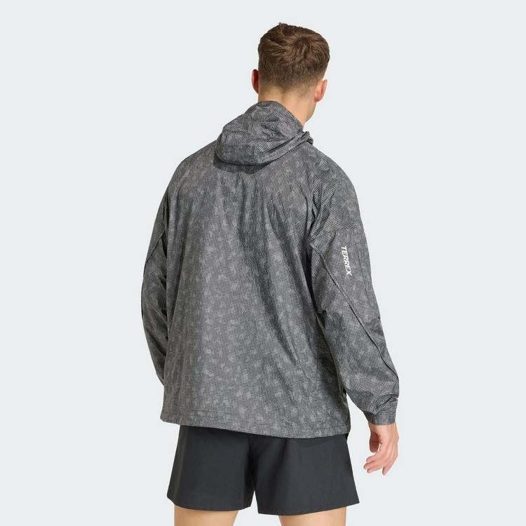 adidas adidas Terrex Xploric CLIMA365 Printed Wind Windbreaker Herren - Grey Six / Carbon / Black - 1 | SportScheck