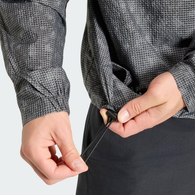 adidas adidas Terrex Xploric CLIMA365 Printed Wind Windbreaker Herren - Grey Six / Carbon / Black - 1 | SportScheck