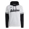 adidas adidas&nbsp;Dugout&nbsp;Pinstripe&nbsp;Kapuzentrikot Hoodie Herren - White / Black