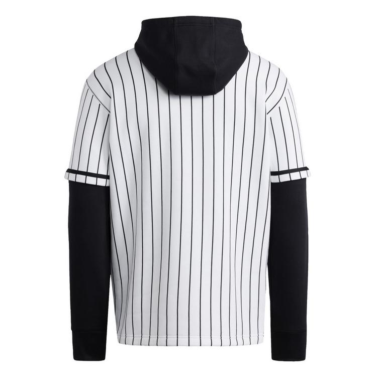 adidas adidas adidas&nbsp;Dugout&nbsp;Pinstripe&nbsp;Kapuzentrikot Hoodie Herren - White / Black - 1 | SportScheck