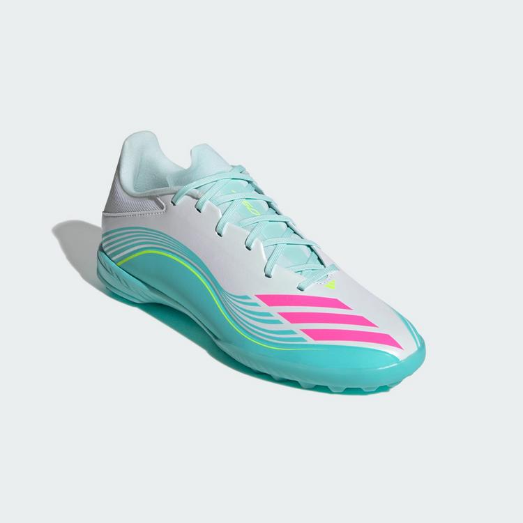 adidas adidas F50 MESSI LEAGUE Turf Fu&szlig;ballschuh Fu&szlig;ballschuhe - Cloud White / Lucid Pink / Flash Aqua - 2 | SportScheck