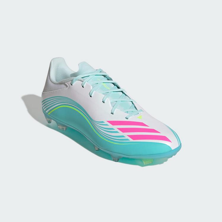 adidas adidas F50 MESSI LEAGUE Firm Ground/Multi Fu&szlig;ballschuhe - Cloud White / Lucid Pink / Flash Aqua - 2 | SportScheck