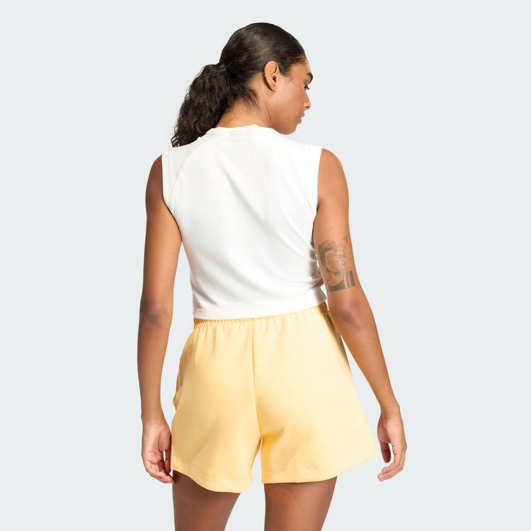 adidas adidas ALL SZN RIB TANKTOP Croptop Damen - Off White - 1 | SportScheck