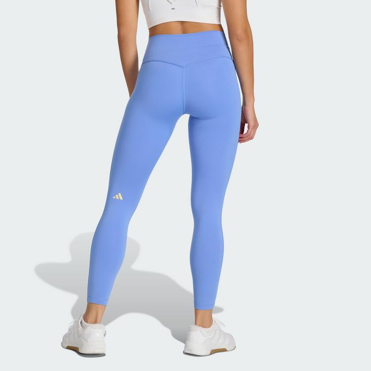adidas adidas 3-Streifen Studio All Me 7/8 X-Over Tights Damen - Blue Fusion - 1 | SportScheck