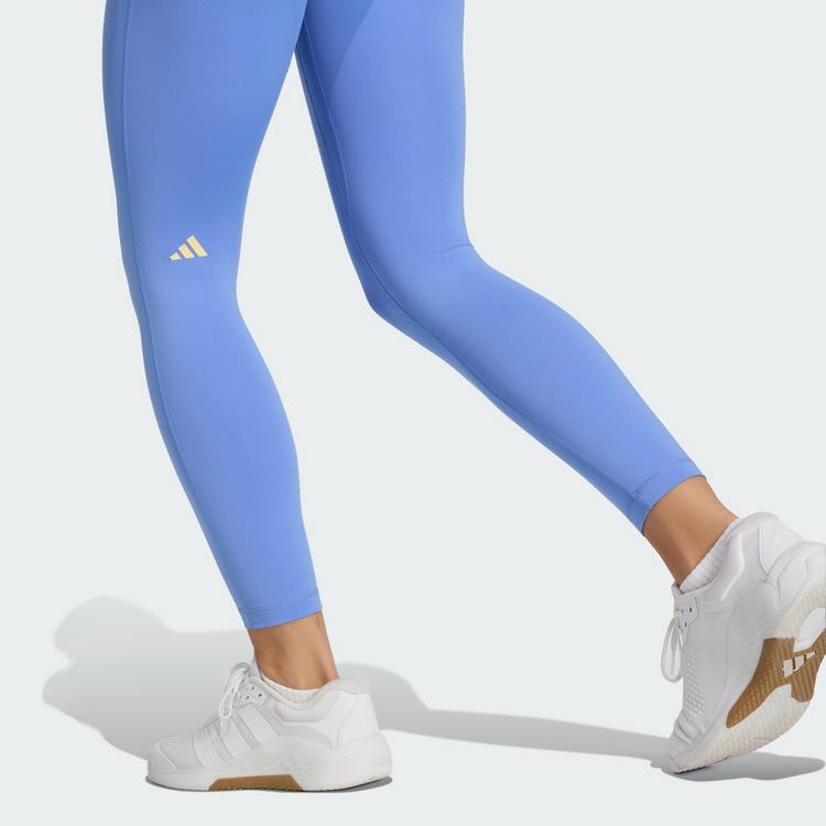 adidas adidas 3-Streifen Studio All Me 7/8 X-Over Tights Damen - Blue Fusion - 1 | SportScheck