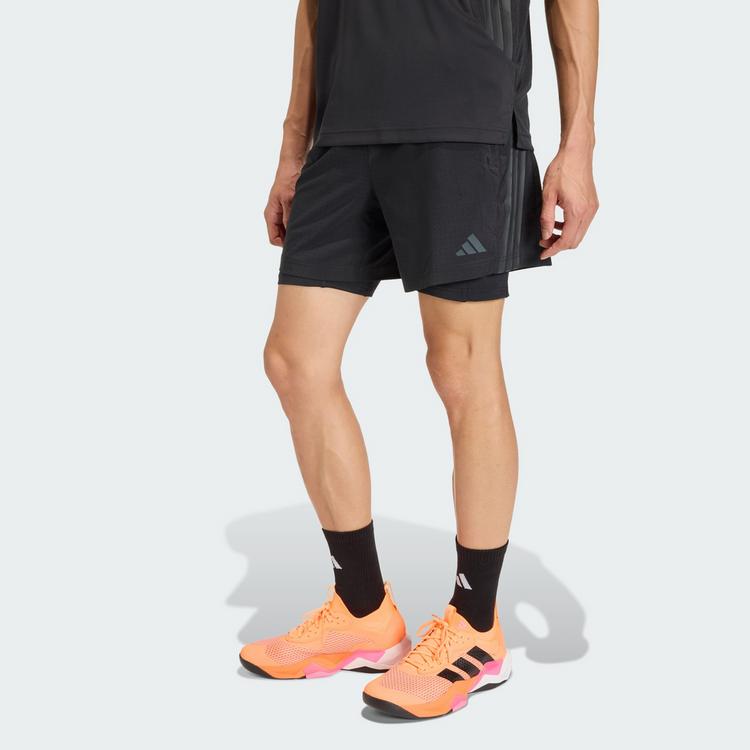 adidas adidas TECH ESSENTIALS WORKOUT 2in1 SHORTS Funktionsshorts Herren - Black - 0 | SportScheck