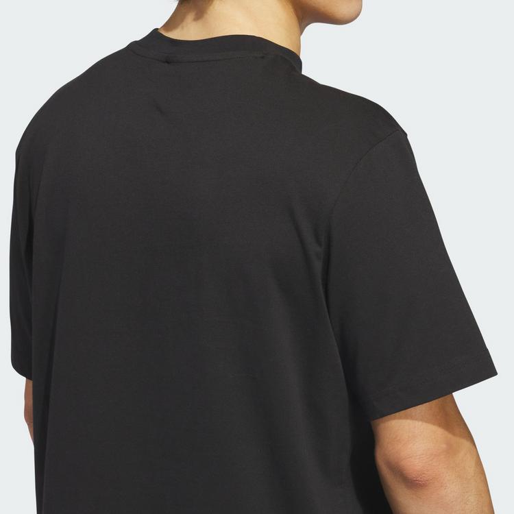 adidas adidas ADIDAS BASKETBALL GRAPHIC T-SHIRT Basketball Shirt Herren - Black / Lucid Lemon - 1 | SportScheck