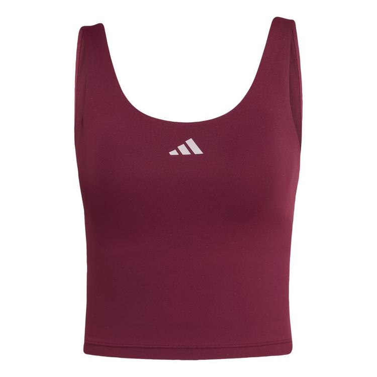 adidas adidas 3-Streifen Studio All Me Tanktop, Funktionstank Damen - Maroon - 0 | SportScheck