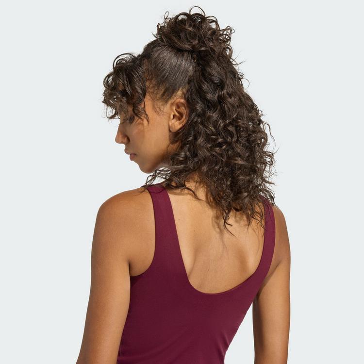 adidas adidas 3-Streifen Studio All Me Tanktop, Funktionstank Damen - Maroon - 1 | SportScheck