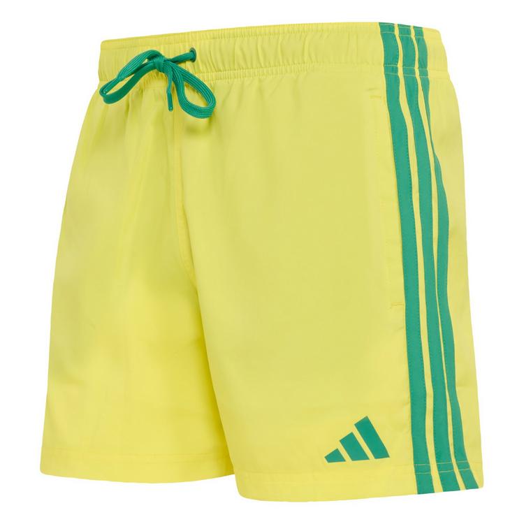 adidas adidas 3-Streifen Badeshorts, 13 cm Badehose Herren - Bright Yellow / Bold Green - 0 | SportScheck
