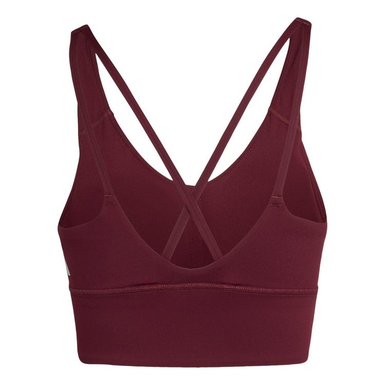 adidas adidas 3-Streifen Studio All Me Light Support BH Damen - Maroon - 0 | SportScheck