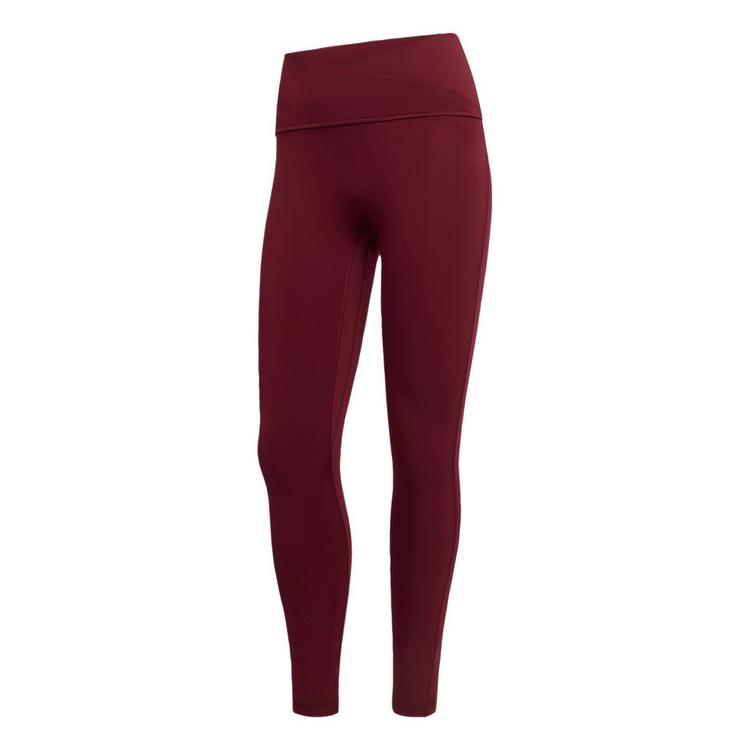 adidas adidas 3-Streifen Studio All Me 7/8 X-Over Tights Damen - Maroon - 0 | SportScheck