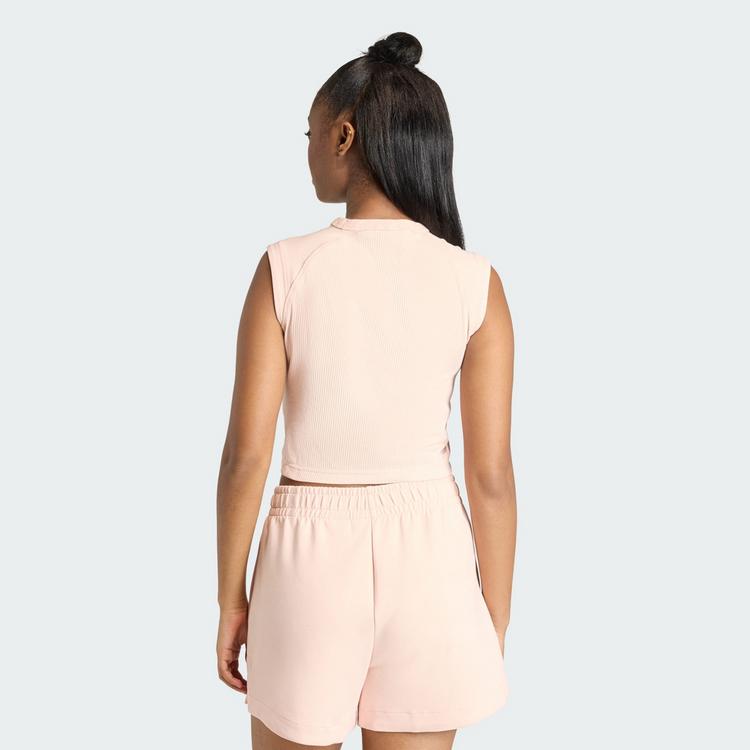 adidas adidas ALL SZN RIB TANKTOP Croptop Damen - Blush Pink - 1 | SportScheck