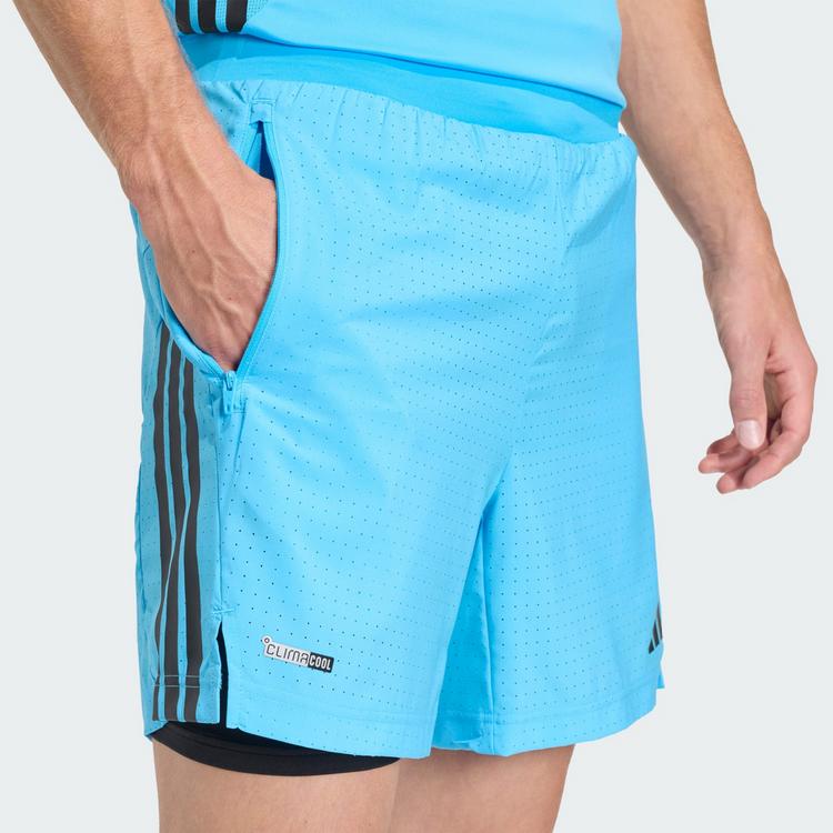 adidas adidas TECH ESSENTIALS WORKOUT 2in1 SHORTS Funktionsshorts Herren - Lucid Aquamarine - 0 | SportScheck