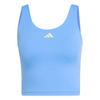 adidas 3-Streifen Studio All Me Tanktop, Funktionstank Damen - Blue Fusion