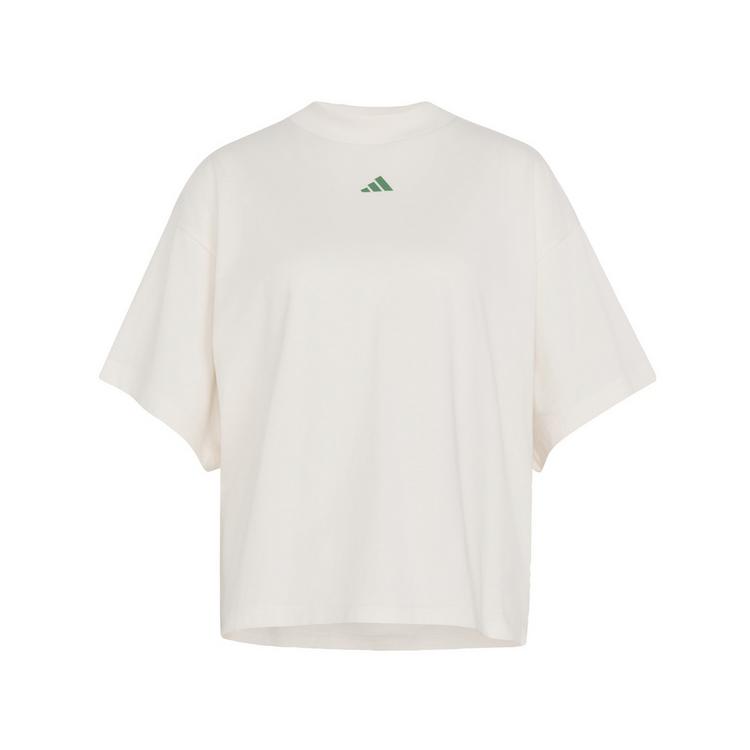 adidas adidas 3 STRIPES STUDIO BOYFRIEND T-SHIRT T-Shirt Damen - Chalk White - 0 | SportScheck