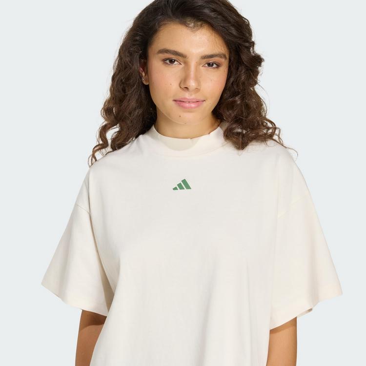 adidas adidas 3 STRIPES STUDIO BOYFRIEND T-SHIRT T-Shirt Damen - Chalk White - 0 | SportScheck