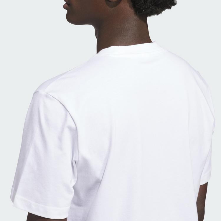 adidas adidas ADIDAS BASKETBALL GRAPHIC T-SHIRT Basketball Shirt Herren - White / Black - 1 | SportScheck