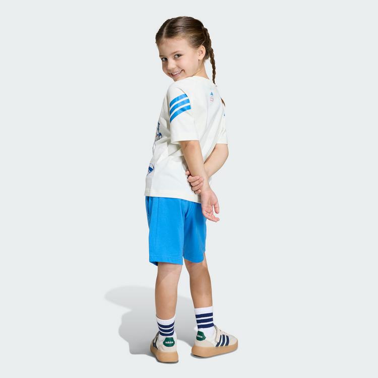 adidas adidas ADIDAS MARVEL AVENGERS T-SHIRT SET Trainingsanzug Kinder - Off White / Ray Blue - 1 | SportScheck